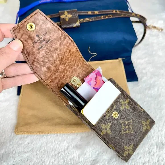 Louis Vuitton Card Case Key Fob holder lanyard w/ handmade lanyard CUSTOM - Picture 12 of 16